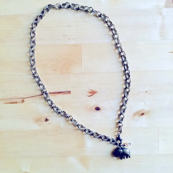 Rue LaLa Bronze Elephant Necklace - Picture 3 of 3